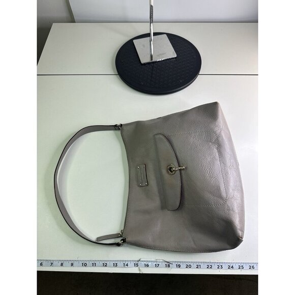 Kate Spade New York Leather Front Pocket Shoulder Handbag Purse Tan - Picture 6 of 11